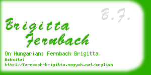 brigitta fernbach business card